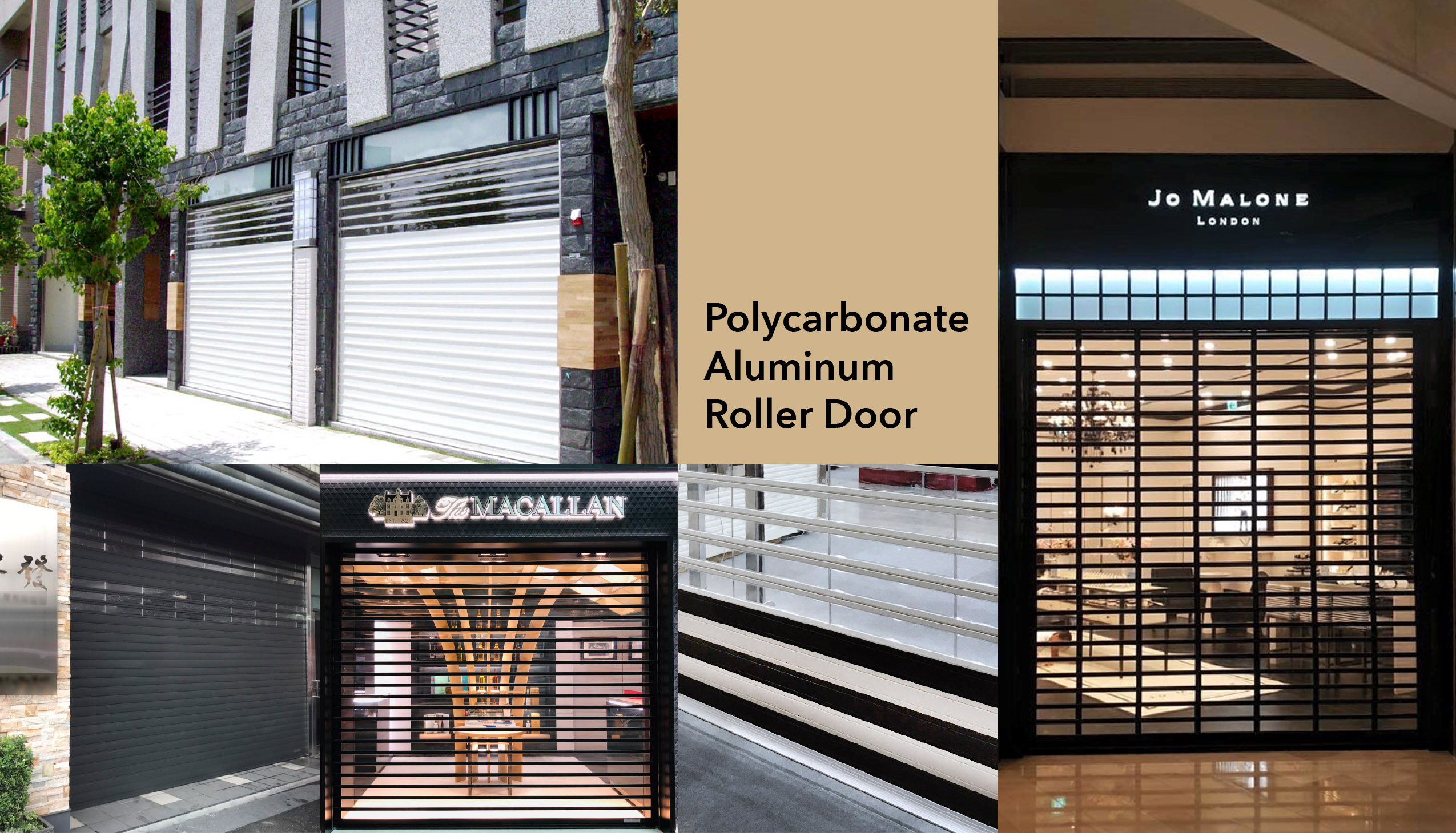 roll up coiling polycarbonate garage commercial door