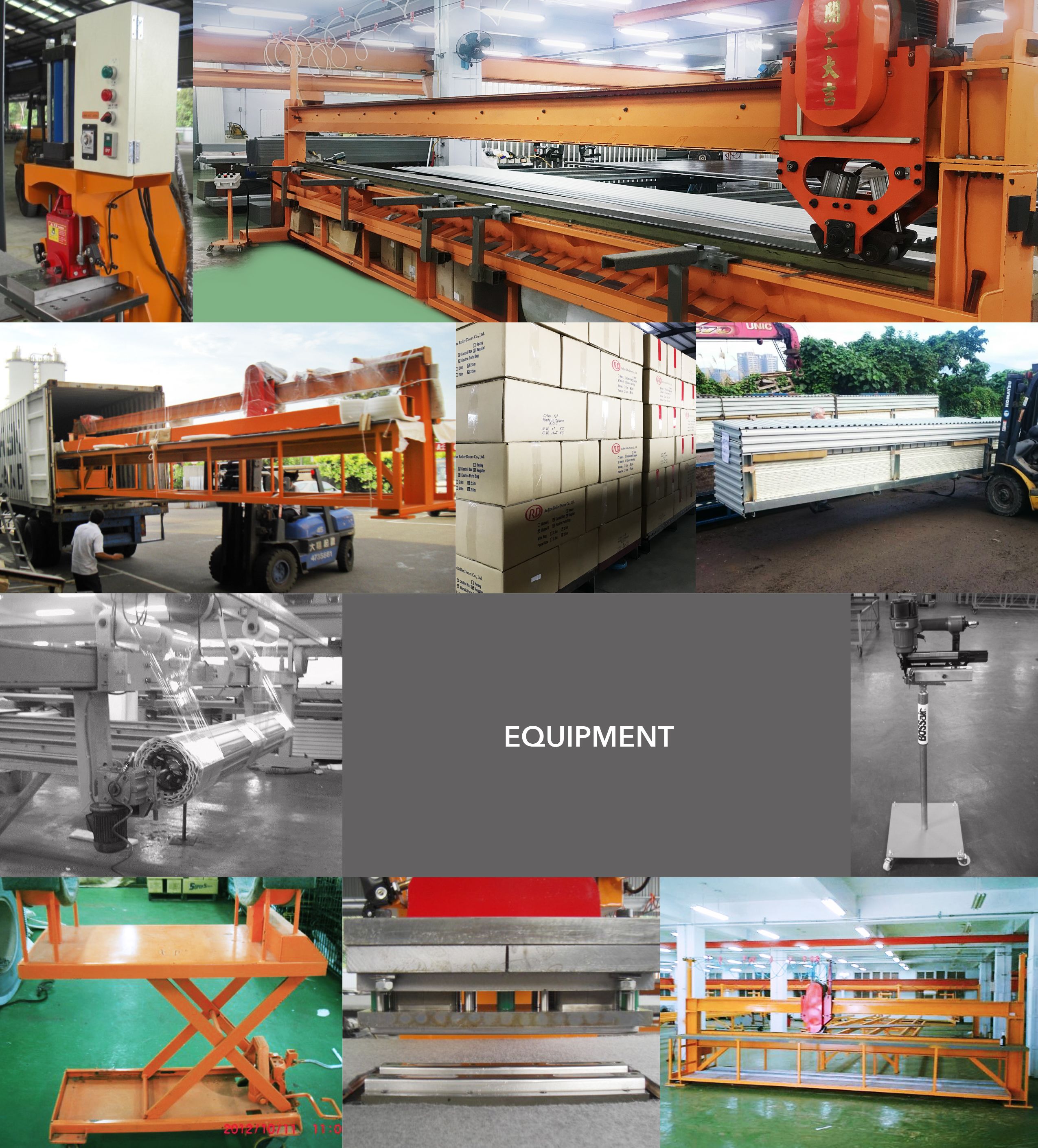 rolling up coiling sheet door machine equipment manufacturer production line