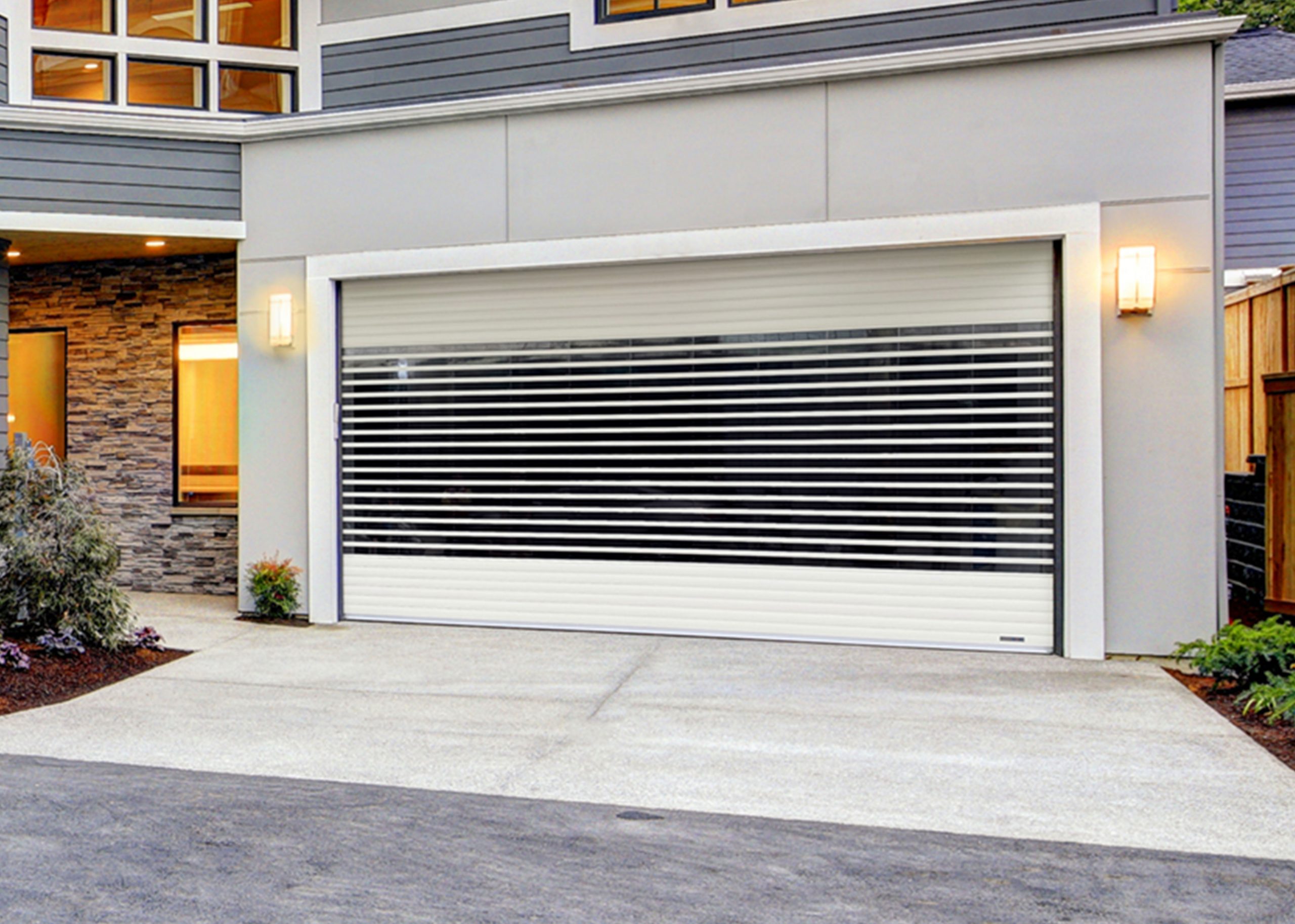 polycarbonate coiling roll up door transparent commercial rolling shutter